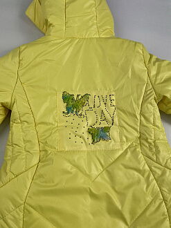 Куртка для девочки ОДЯГАЙКО желтая 22123О - размеры