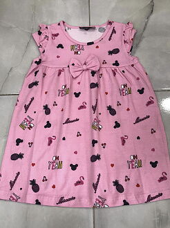 Платье для девочки Stella Kids Тропики розовое 0217 - фото