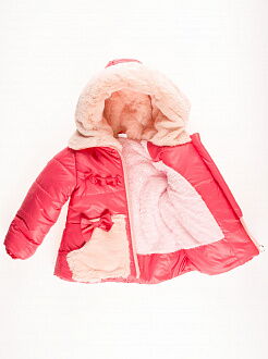 Комбинезон раздельный зимний для девочки (куртка+штаны) ОДЯГАЙКО коралловый 20023/32005 - Украина