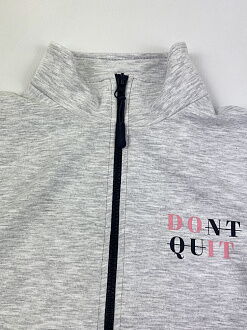 Спортивный костюм для девочки Фламинго Don't Quit серый меланж 751-326 - Киев
