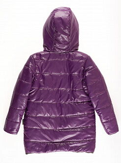 Куртка для девочки ОДЯГАЙКО темно-фиолетовая 22134О - размеры