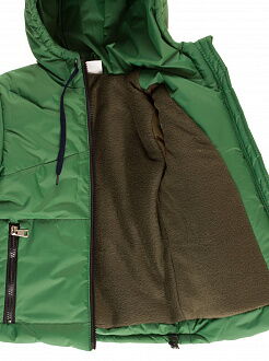 Куртка зимняя для мальчика Одягайко зеленая 20094 - фото