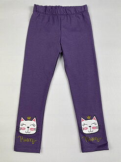 Лосины для девочки Robinzone Котик фиолетовые 1992211 - цена