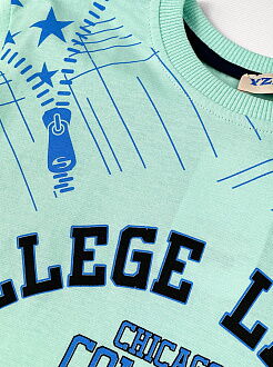 Футболка для мальчика TEAM 38 мята - размеры