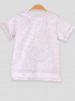 Футболка для мальчика Breeze Машинка серая 7485 - размеры