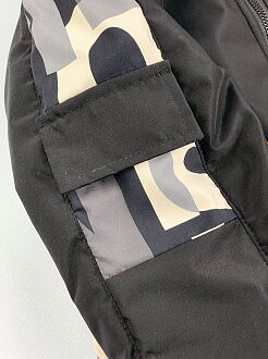 Деми куртка для мальчика Kidzo черная с серым 2039 - размеры