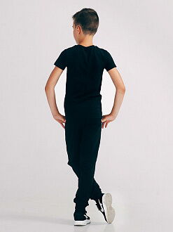 Спортивные штаны для мальчика SMIL черные 115460/115441/115442 - фото