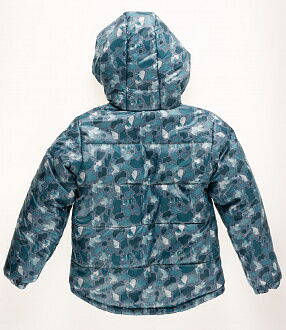Куртка зимняя для мальчика Одягайко серый абстракт 20030О - размеры