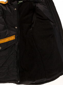 Куртка зимняя для мальчика Одягайко черная 20046 - фотография