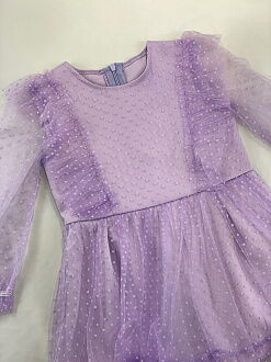 Платье нарядное для девочки Michell сиреневое лаванда 2324 - фотография