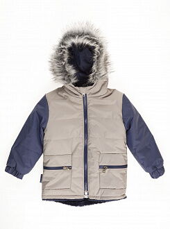 Куртка для мальчика ОДЯГАЙКО серая 22141 - цена