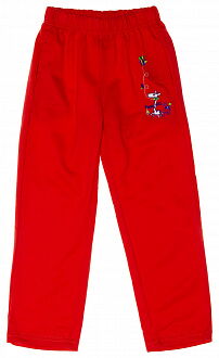 Спортивные штаны для девочки Active Sports красные 2704 - цена