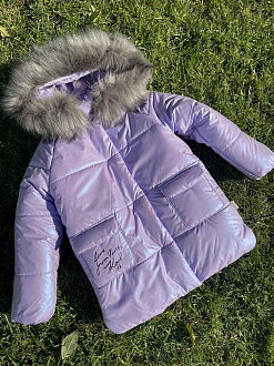 Зимняя куртка для девочки Kidzo сиреневая 3501 - цена