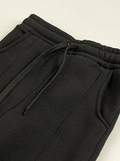 Утепленные спортивные штаны JakPani черные 1502 - фото