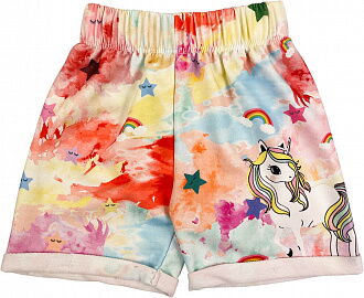 Футболка и шорты для девочки Единорог желтый 1527 - Киев