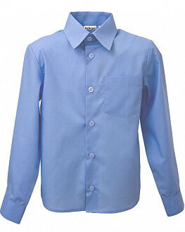 Рубашка с длинным рукавом для мальчика Bebepa синяя 1106-017 - цена