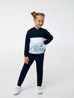 Спортивный костюм для девочки SMIL темно-синий 117286/117287/117300 - размеры