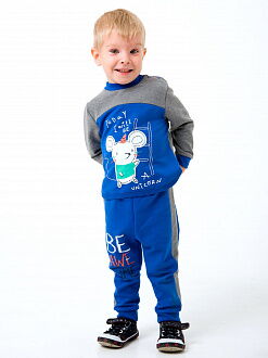 Утепленный костюмчик для мальчика Smil синий 117199 - цена