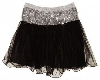 Нарядная юбка для девочки Пайетки черная 128 - цена