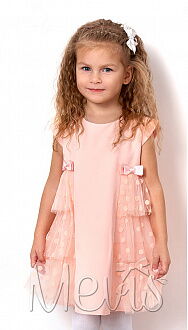 Нарядное платье для девочки Mevis персиковое 2567-02 - цена