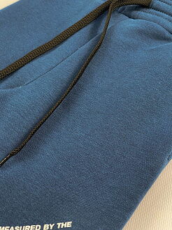 Утепленные спортивные штаны для мальчика JakPani синие 1501 - фото