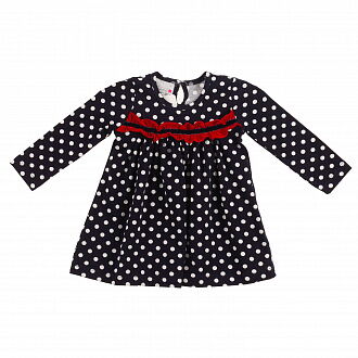 Платье для девочки Barmy Горошек темно-синее 3016 - цена