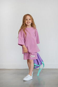 Костюм футболка и шорты для девочки Hart розовый 1237 - цена