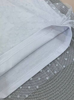 Нарядная блузка для девочки Mevis Горошек белая 5151-01 - размеры