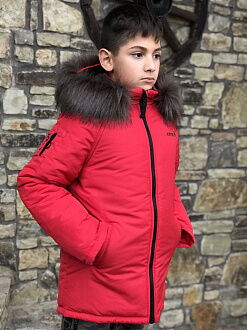 Зимняя куртка для мальчика Kidzo красная 3311 - цена