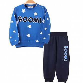 Комплект свитшот и штаны Breeze Boom синий 12773 - цена