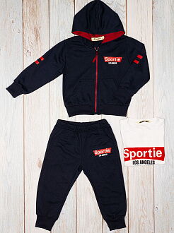 Спортивный костюм для мальчика Sincere Sportie темно-синий с красным 2677 - цена