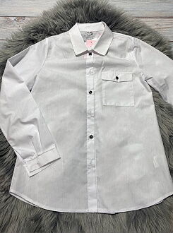 Рубашка для девочки Mevis белая 3824-01 - размеры