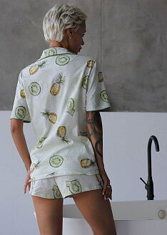 Пижама женская Leinle Pineapple молочная 1551-12006 - купить