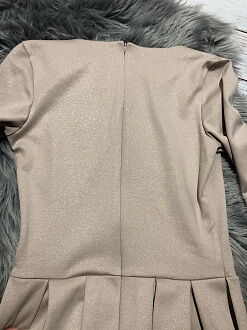 Платье для девочки-подростка Mevis бежевое 2905-04 - размеры