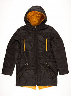 Куртка удлиненная для мальчика ОДЯГАЙКО черная 22163 - цена