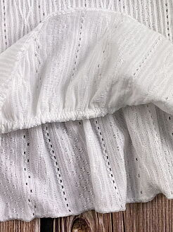 Трикотажная блузка для девочки Mevis молочная 3678-02 - Украина