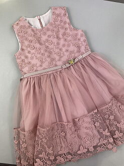 Нарядное платье для девочки Mevis розовое 3312-03 - купить