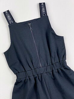 Школьный комбинезон для девочки Mevis синий 3741-01 - купить
