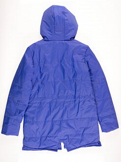 Куртка для девочки ОДЯГАЙКО синяя 22128 - фото