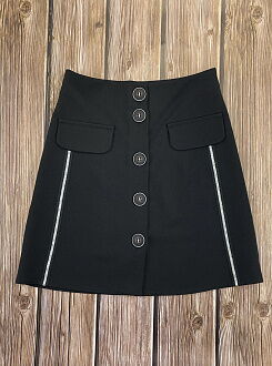 Юбка школьная для девочки Mevis черная 2688-02 - размеры