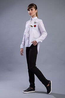 Блузка для девочки Brilliant Elen белая 17111 - цена