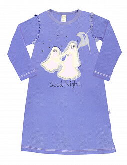 Сорочка ночная для девочки со светящимся рисунком SMIL черничная - цена