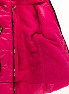 Куртка зимняя для девочки Одягайко малиновая 20063 - фотография