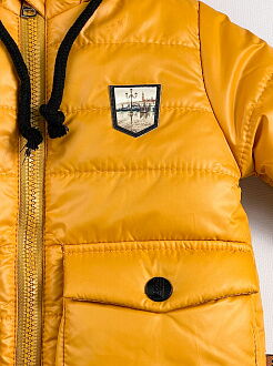 Куртка зимняя для мальчика Одягайко горчичная 20250 - купить