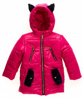 Куртка зимняя для девочки Одягайко малиновая 20063 - цена