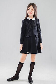Платье школьное для девочки SUZIE Энрика черное 81803 - цена