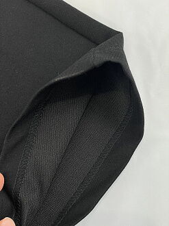 Брючки палаццо для девочки Mevis черные 4982-01 - фотография