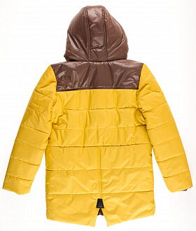 Куртка для мальчика ОДЯГАЙКО желтая 22159О - фото