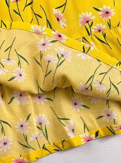 Платье для девочки Mevis Цветочки желтое 4228-03 - размеры