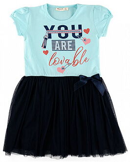 Платье для девочки Breeze You голубое 10840 - цена